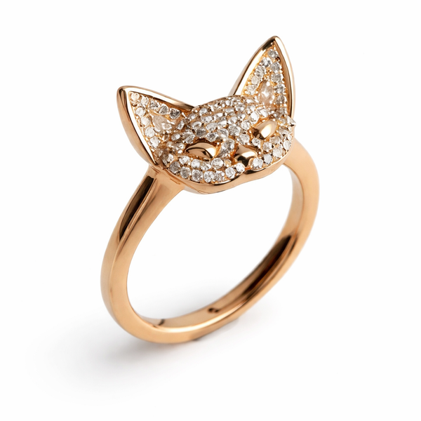 Cat silhouette rings collection featuring minimalist cat jewelry with simple cat profile designs. Elegant cat silhouette rings for cat lovers. Handcrafted adjustable keepsakes.