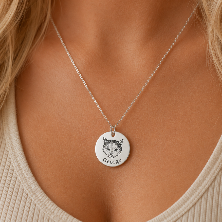 Custom Cat Photo Locket Necklace - Keep Them Close