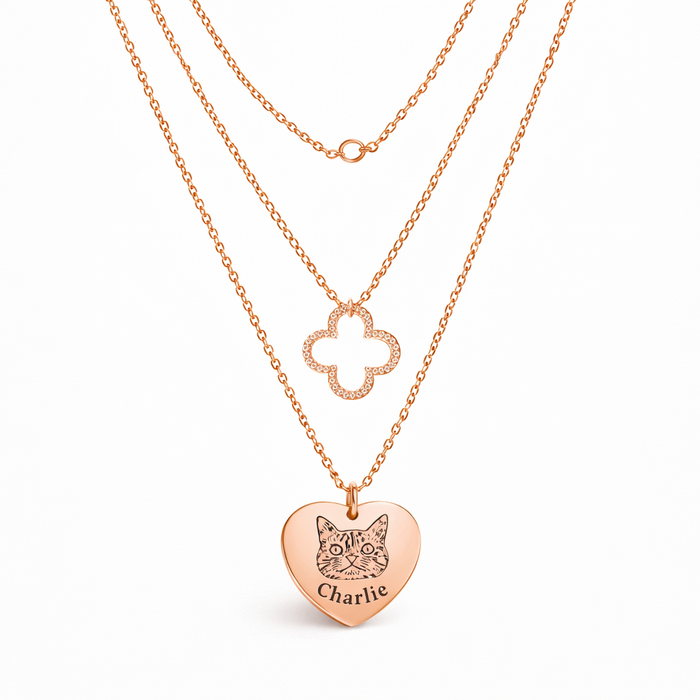 Custom Cat Photo Necklace
