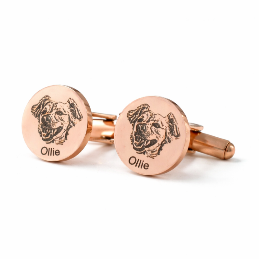 Custom Pet Photo Cufflinks