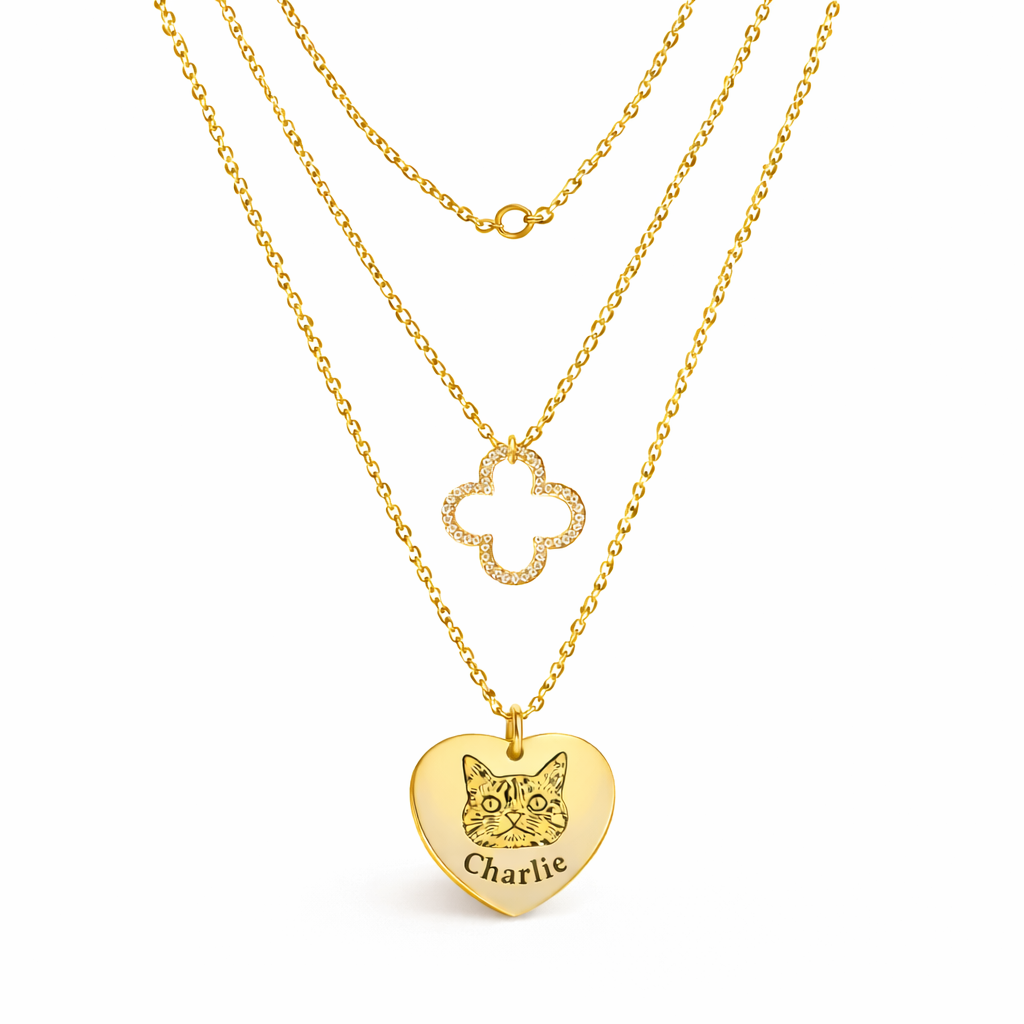 Custom Cat Photo Necklace