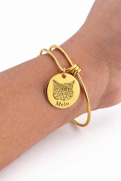 Cat Custom Photo Bracelet