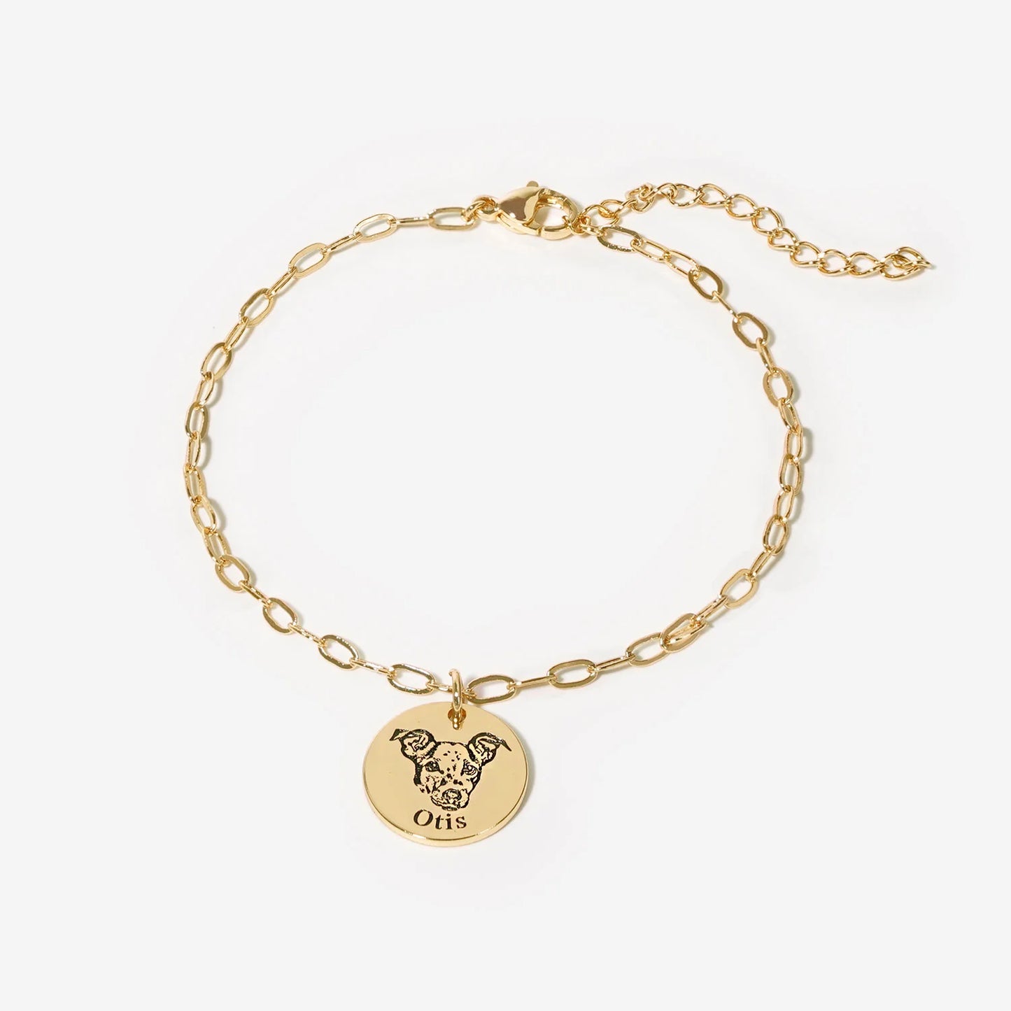 Personalized Pet Face Bracelet – Classic Engraved Edition