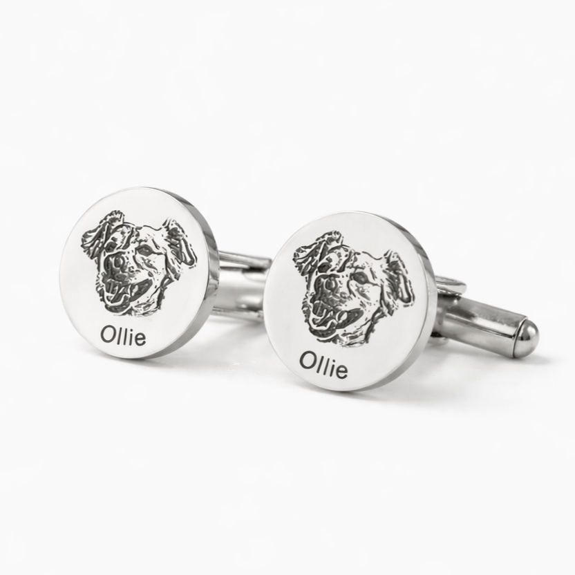 Custom Pet Photo Cufflinks