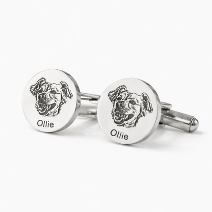 Custom Pet Photo Cufflinks