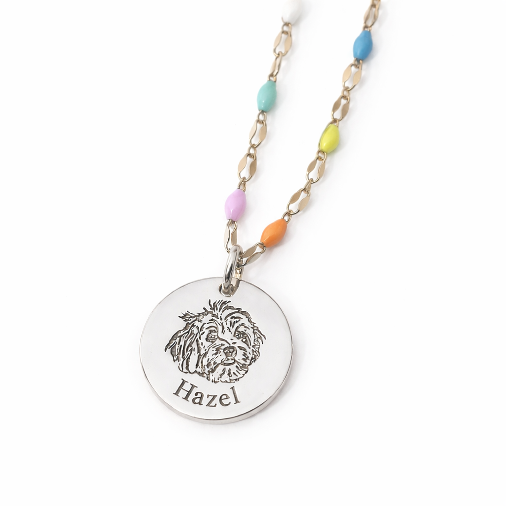 Custom Rainbow Bridge Necklace from Photo