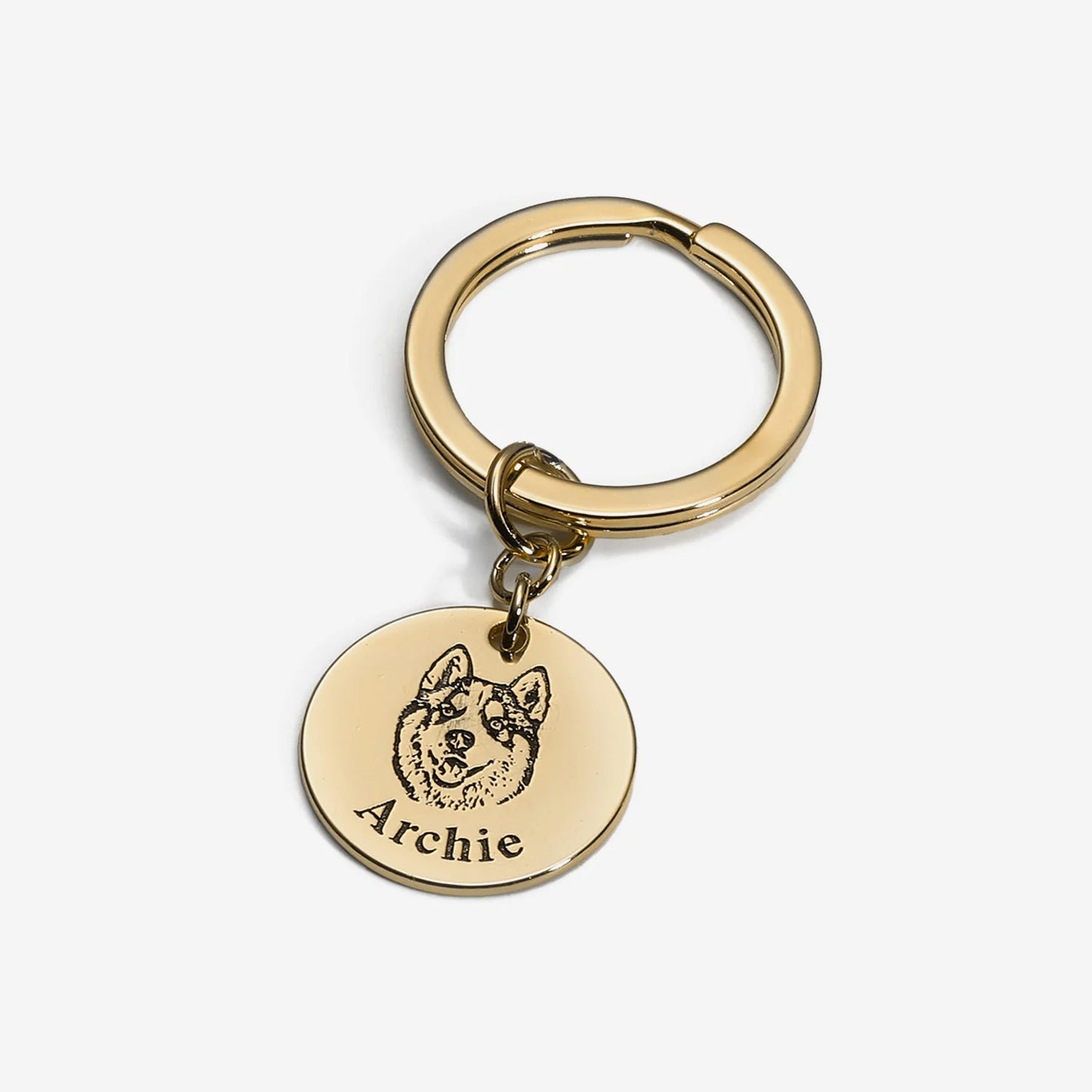 Personalized Cat Face Keychain | Engraved Pet Keyring – KittyRing®