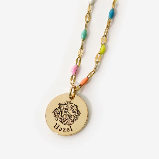 Rainbow Bridge Pet Tribute Necklace – Personalized Memorial Jewelry