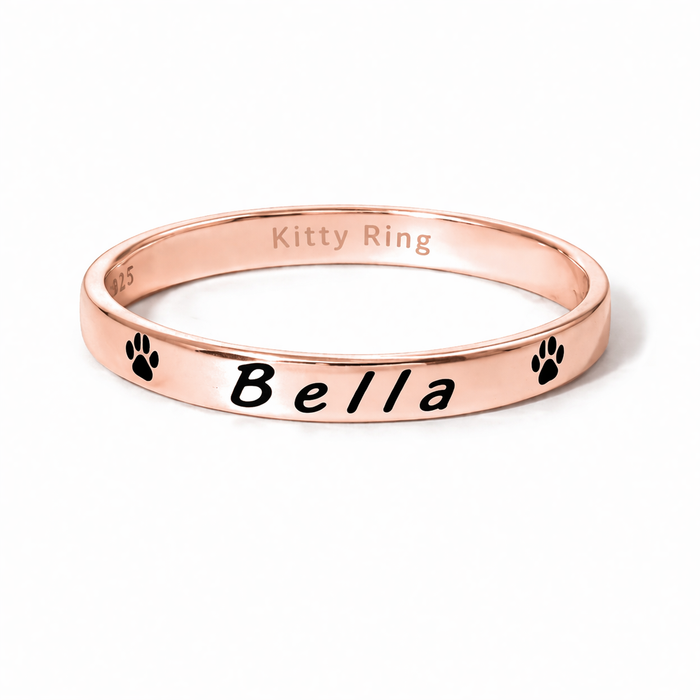 Custom Cat Name Ring