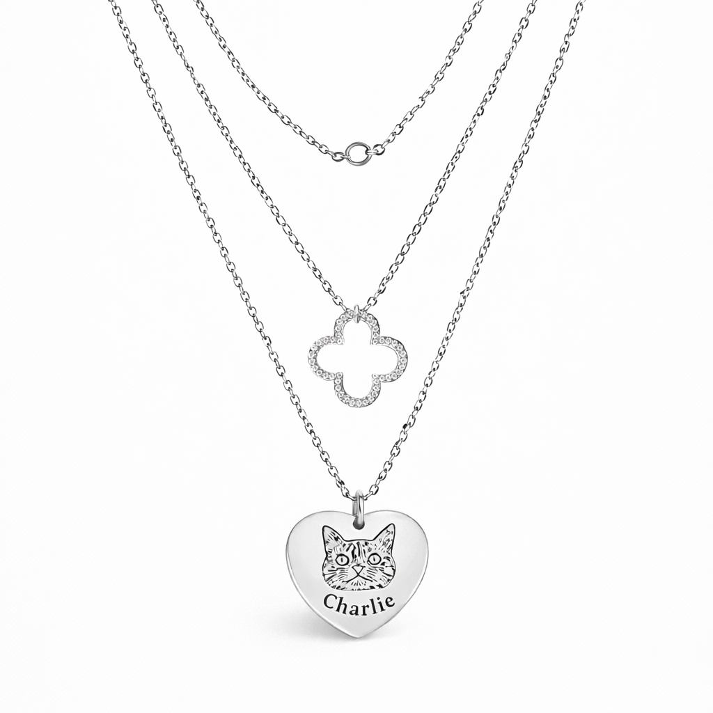 Custom Cat Photo Necklace