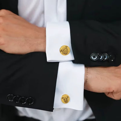 Custom Pet Photo Cufflinks