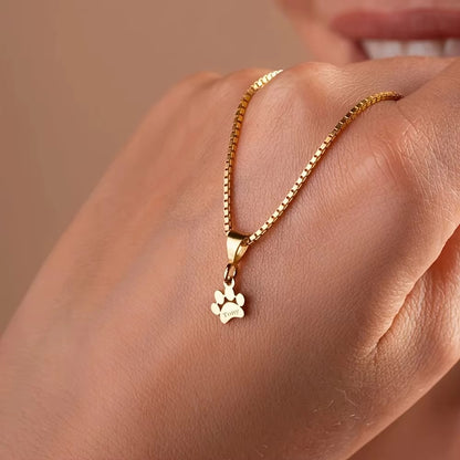 Personalized Cat Paw Locket Necklace – Custom Pet Jewelry
