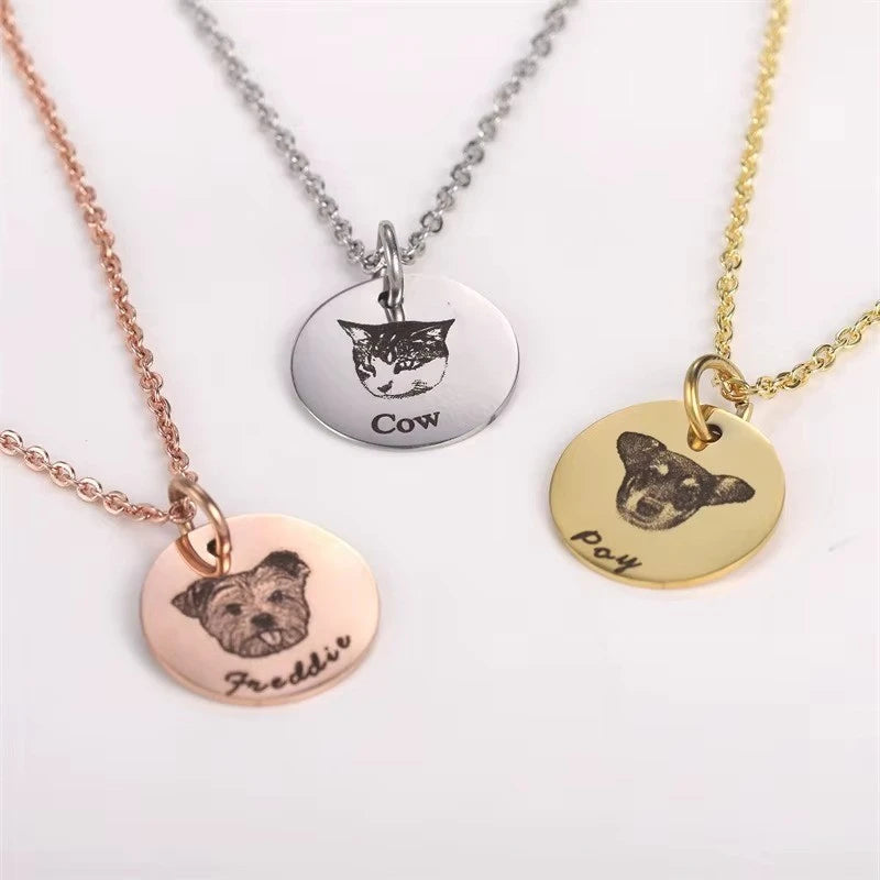 Personalized Pet Face Necklace